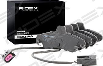 RIDEX 402B0360 - Тормозные колодки, дисковые, комплект autospares.lv