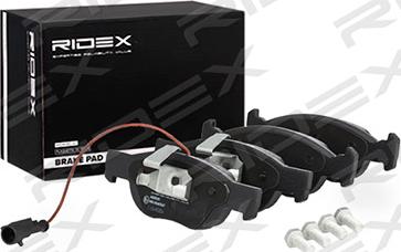 RIDEX 402B0335 - Тормозные колодки, дисковые, комплект autospares.lv