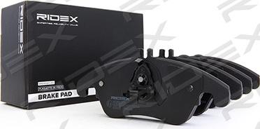 RIDEX 402B0329 - Тормозные колодки, дисковые, комплект autospares.lv