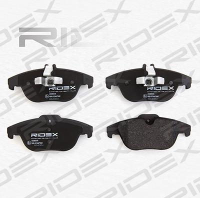 RIDEX 402B0245 - Тормозные колодки, дисковые, комплект autospares.lv