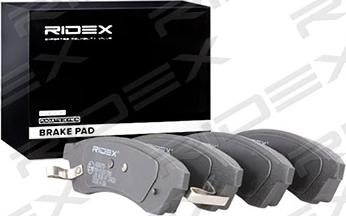 RIDEX 402B0759 - Тормозные колодки, дисковые, комплект autospares.lv