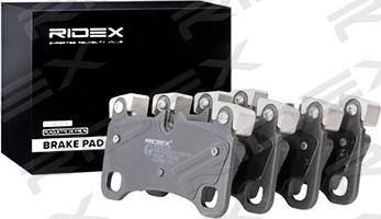 RIDEX 402B0766 - Тормозные колодки, дисковые, комплект autospares.lv
