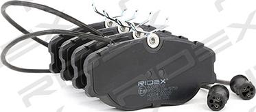 RIDEX 402B0760 - Тормозные колодки, дисковые, комплект autospares.lv