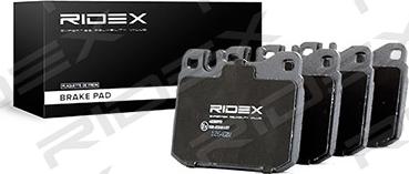 RIDEX 402B0703 - Тормозные колодки, дисковые, комплект autospares.lv