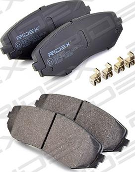 RIDEX 402B0735 - Тормозные колодки, дисковые, комплект autospares.lv