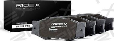 RIDEX 402B0721 - Тормозные колодки, дисковые, комплект autospares.lv