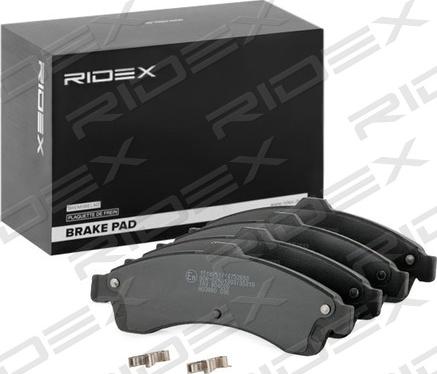 RIDEX 402B1361 - Тормозные колодки, дисковые, комплект autospares.lv