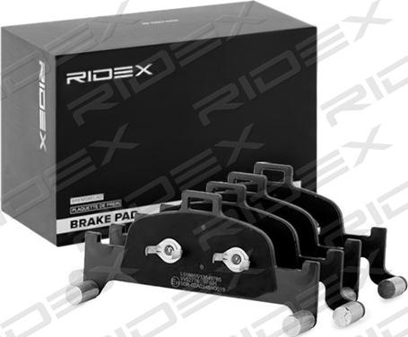 RIDEX 402B1203 - Тормозные колодки, дисковые, комплект autospares.lv