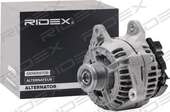 RIDEX 4G0434 - Генератор autospares.lv