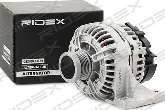 RIDEX 4G0780 - Генератор autospares.lv