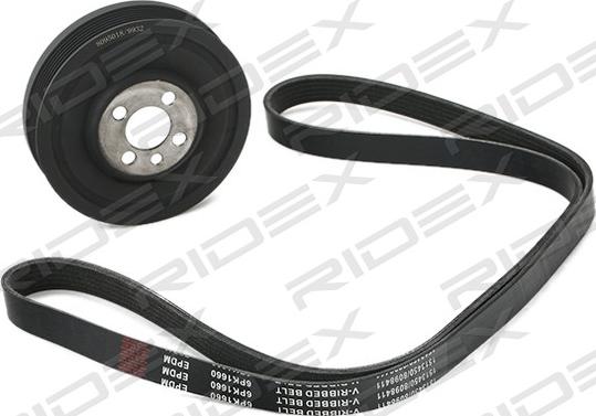 RIDEX 542R0662 - Поликлиновый ременный комплект autospares.lv