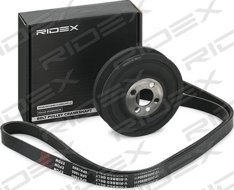 RIDEX 542R0662 - Поликлиновый ременный комплект autospares.lv