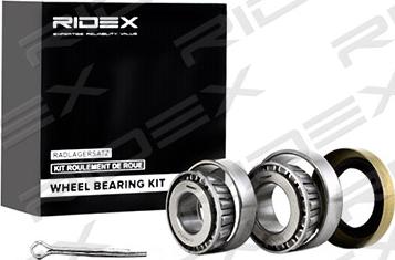 RIDEX 654W0454 - Подшипник ступицы колеса, комплект autospares.lv