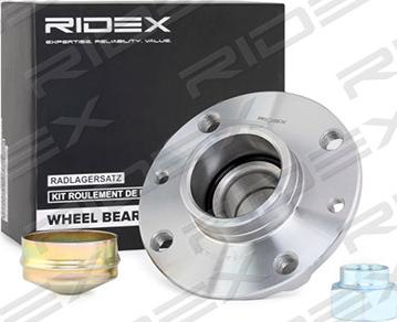 RIDEX 654W0455 - Подшипник ступицы колеса, комплект autospares.lv