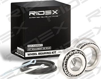 RIDEX 654W0418 - Подшипник ступицы колеса, комплект autospares.lv