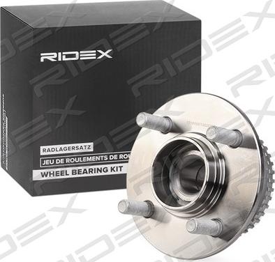 RIDEX 654W0666 - Подшипник ступицы колеса, комплект autospares.lv