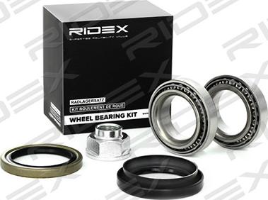 RIDEX 654W0093 - Подшипник ступицы колеса, комплект autospares.lv