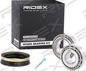 RIDEX 654W0042 - Подшипник ступицы колеса, комплект autospares.lv