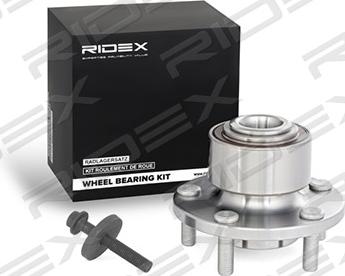 RIDEX 654W0066 - Подшипник ступицы колеса, комплект autospares.lv