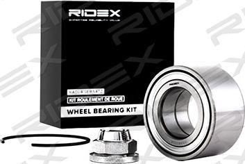 RIDEX 654W0008 - Подшипник ступицы колеса, комплект autospares.lv