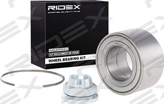 RIDEX 654W0012 - Подшипник ступицы колеса, комплект autospares.lv