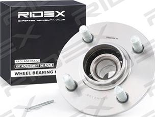 RIDEX 654W0198 - Подшипник ступицы колеса, комплект autospares.lv