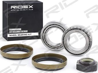 RIDEX 654W0102 - Подшипник ступицы колеса, комплект autospares.lv