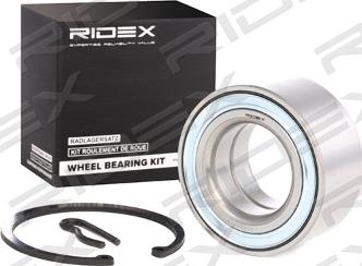 RIDEX 654W0117 - Подшипник ступицы колеса, комплект autospares.lv
