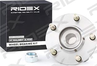 RIDEX 654W0182 - Подшипник ступицы колеса, комплект autospares.lv