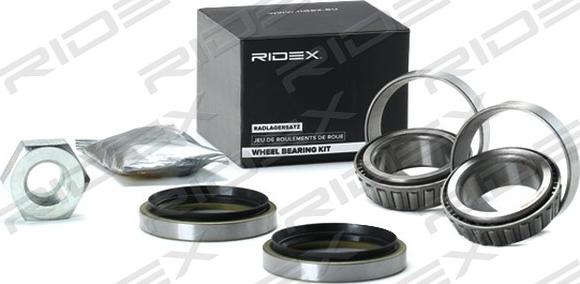 RIDEX 654W0861 - Подшипник ступицы колеса, комплект autospares.lv