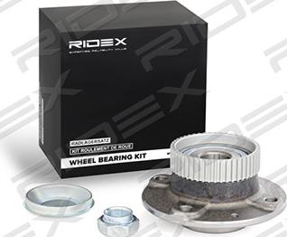 RIDEX 654W0314 - Подшипник ступицы колеса, комплект autospares.lv