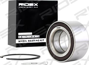 RIDEX 654W0312 - Подшипник ступицы колеса, комплект autospares.lv