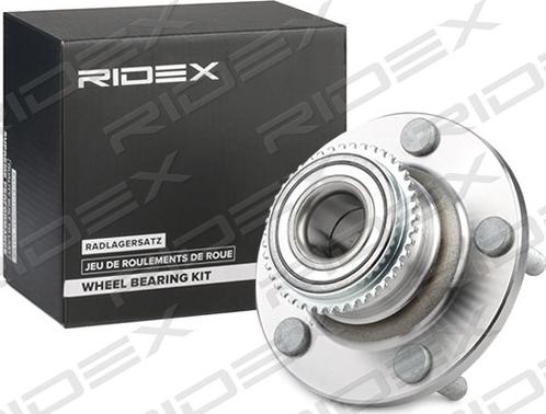 RIDEX 654W0381 - Подшипник ступицы колеса, комплект autospares.lv