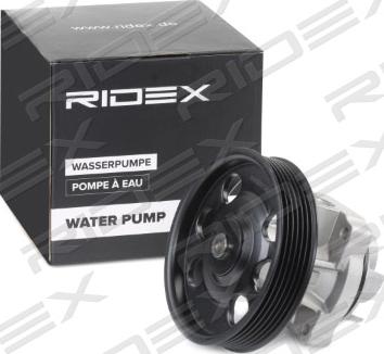 RIDEX 1260W0021 - Водяной насос autospares.lv