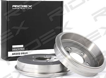 RIDEX 123B0021 - Тормозной барабан autospares.lv