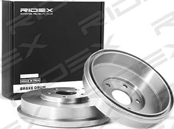 RIDEX 123B0073 - Тормозной барабан autospares.lv