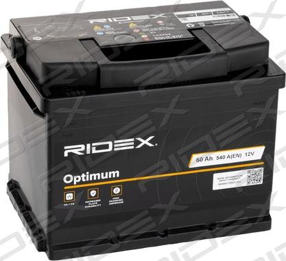 RIDEX 1S0003 - Стартерная аккумуляторная батарея, АКБ autospares.lv