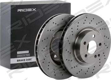 RIDEX 82B0562 - Тормозной диск autospares.lv