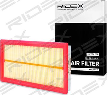 RIDEX 8A0429 - Воздушный фильтр, двигатель autospares.lv