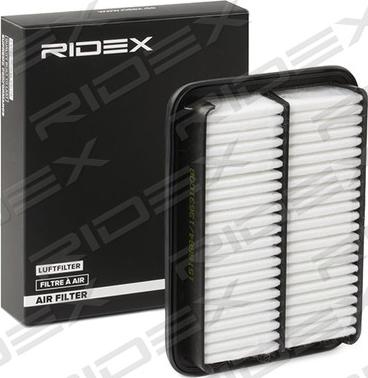RIDEX 8A0592 - Воздушный фильтр, двигатель autospares.lv