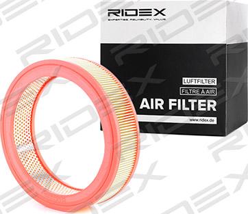 RIDEX 8A0514 - Воздушный фильтр, двигатель autospares.lv