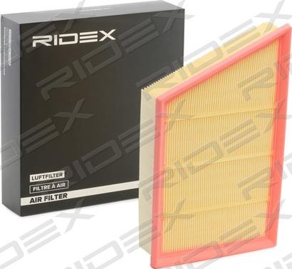 RIDEX 8A0586 - Воздушный фильтр, двигатель autospares.lv