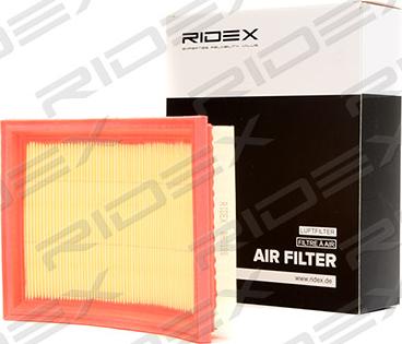 RIDEX 8A0088 - Воздушный фильтр, двигатель autospares.lv