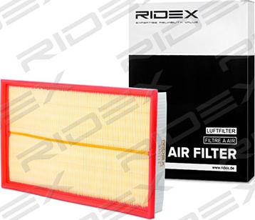 RIDEX 8A0113 - Воздушный фильтр, двигатель autospares.lv