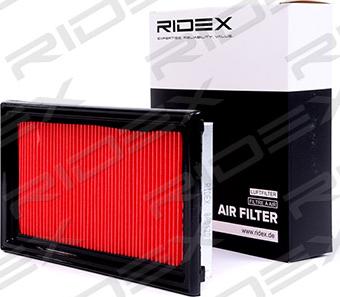 RIDEX 8A0120 - Воздушный фильтр, двигатель autospares.lv