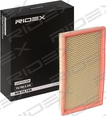 RIDEX 8A0756 - Воздушный фильтр, двигатель autospares.lv