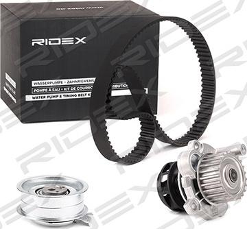 RIDEX 3096W0097 - Водяной насос + комплект зубчатого ремня ГРМ autospares.lv