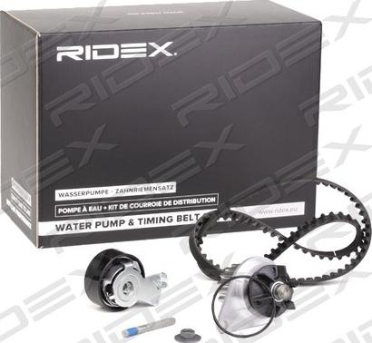 RIDEX 3096W0049 - Водяной насос + комплект зубчатого ремня ГРМ autospares.lv