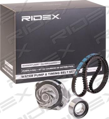 RIDEX 3096W0040 - Водяной насос + комплект зубчатого ремня ГРМ autospares.lv