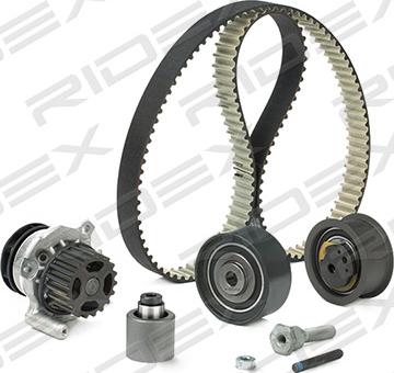 RIDEX 3096W0056 - Водяной насос + комплект зубчатого ремня ГРМ autospares.lv